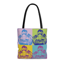 Load image into Gallery viewer, Crowned Royalty Colorful Tote Bag
